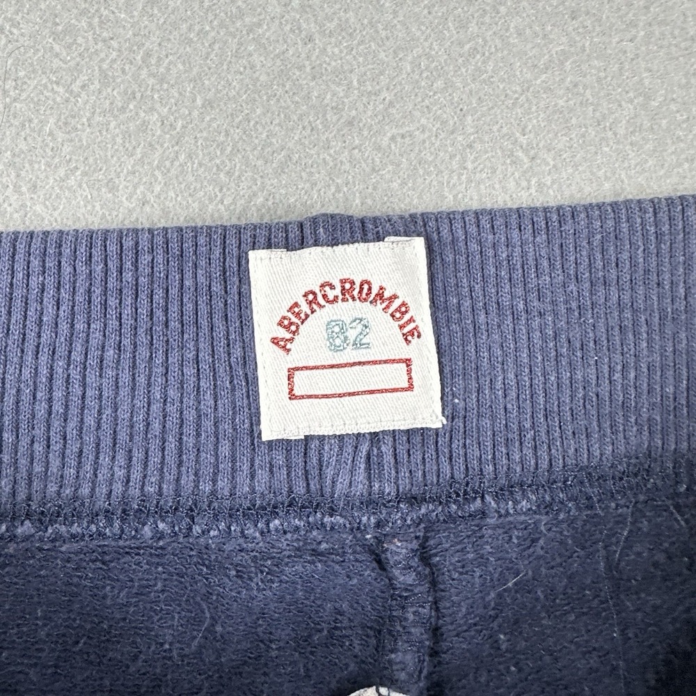 Vtg 90s Abercrombie & Fitch Sweat Shorts Women's Medium Blue University Cut Off - Picture 13 of 16